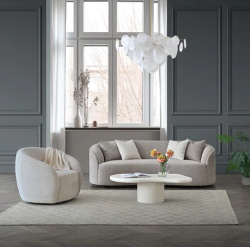 Aluxo Nolita Boucle Teddy 3 seater Sofa