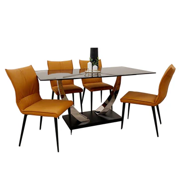 Venus Dining Table with 4x Flora Chairs