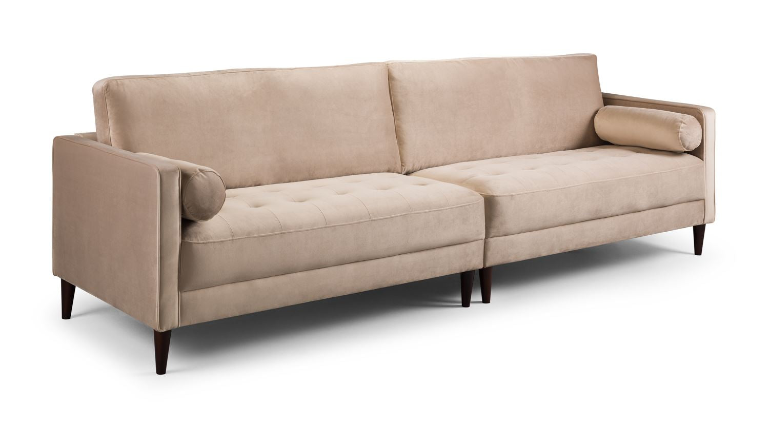 Harper Sofa Plush Beige 4+3+2 Seater ,Armchair and Footstool